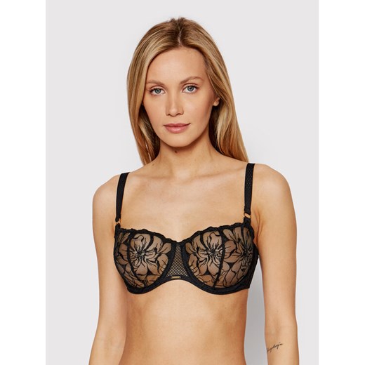 Chantelle Biustonosz balkonetka Fleurs C12M50 Czarny ze sklepu MODIVO w kategorii Biustonosze - zdjęcie 182707484