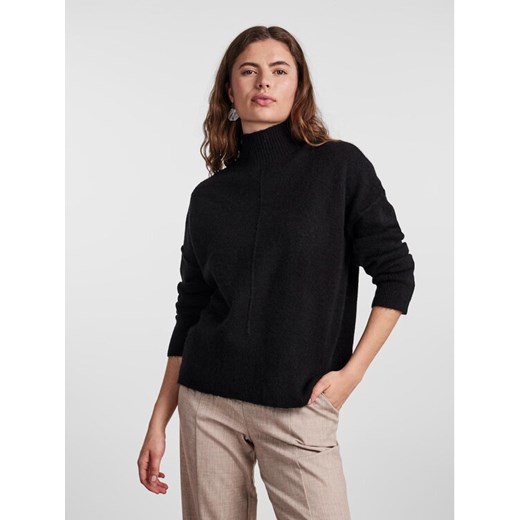 YAS Golf 26030703 Czarny Loose Fit ze sklepu MODIVO w kategorii Swetry damskie - zdjęcie 182707620