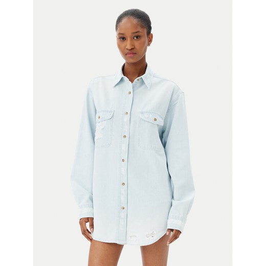 One Teaspoon Koszula jeansowa Everyday Chambray 24864 Błękitny Regular Fit ze sklepu MODIVO w kategorii Koszule damskie - zdjęcie 182707693