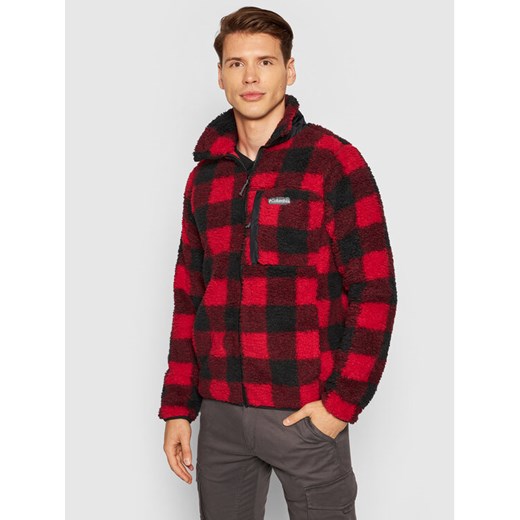 Columbia Polar Winter Pass 1866565 Czerwony Regular Fit ze sklepu MODIVO w kategorii Bluzy męskie - zdjęcie 182707731