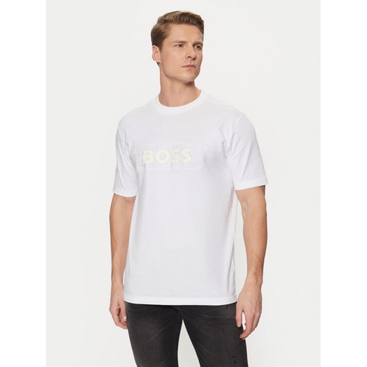 BOSS T-Shirt 50531271 Biały Regular Fit ze sklepu MODIVO w kategorii T-shirty męskie - zdjęcie 182707733