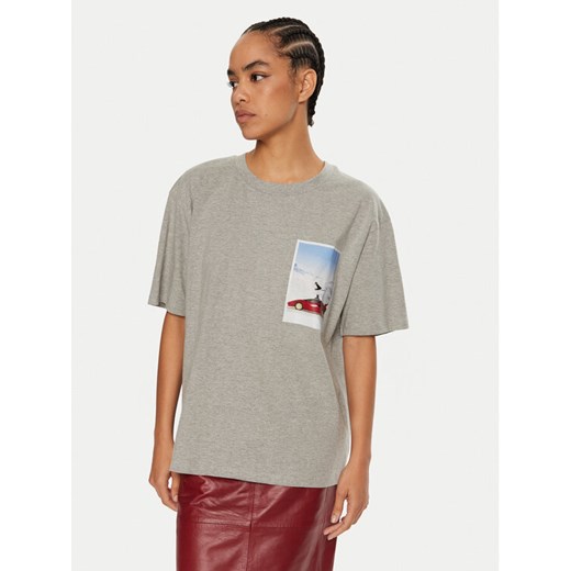 2NDDAY T-Shirt Arale 2245243315 Szary Oversize ze sklepu MODIVO w kategorii Bluzki damskie - zdjęcie 182707942