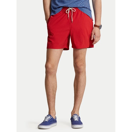 Polo Ralph Lauren Szorty kąpielowe 710907255005 Czerwony Classic Fit ze sklepu MODIVO w kategorii Kąpielówki - zdjęcie 182707973