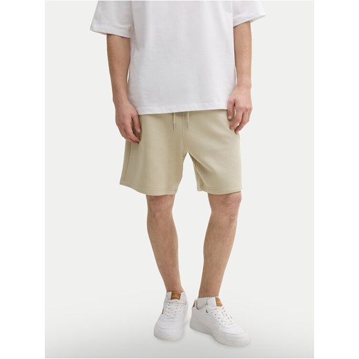 Tom Tailor Denim Szorty sportowe 1045584 Beżowy Regular Fit ze sklepu MODIVO w kategorii Spodenki męskie - zdjęcie 182708010