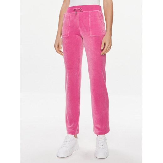 Juicy Couture Spodnie dresowe Del Ray JCAP180 Różowy Regular Fit ze sklepu MODIVO w kategorii Spodnie damskie - zdjęcie 182708032