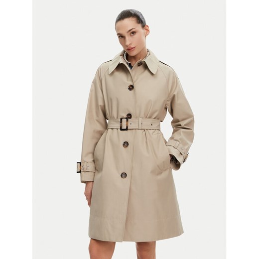 Barbour Trencz Maia Showerproof LSP0211SN11 Beżowy Regular Fit ze sklepu MODIVO w kategorii Płaszcze damskie - zdjęcie 182708034
