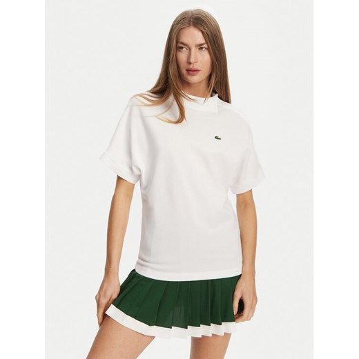Lacoste Polo PF9654 Biały Relaxed Fit ze sklepu MODIVO w kategorii Bluzki damskie - zdjęcie 182708052