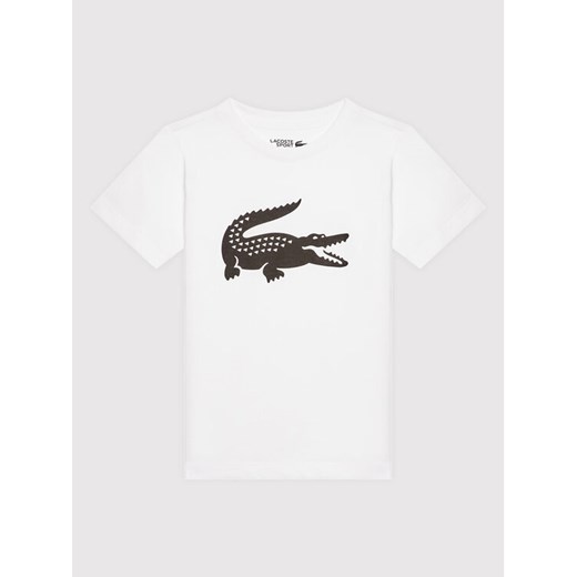 Lacoste T-Shirt TJ2910 Biały Regular Fit ze sklepu MODIVO w kategorii T-shirty chłopięce - zdjęcie 182708084