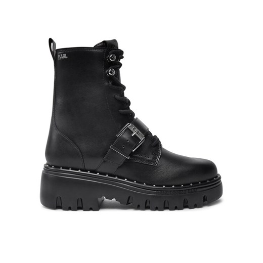 KARL LAGERFELD Trapery KL45354 Czarny ze sklepu MODIVO w kategorii Workery damskie - zdjęcie 182708114