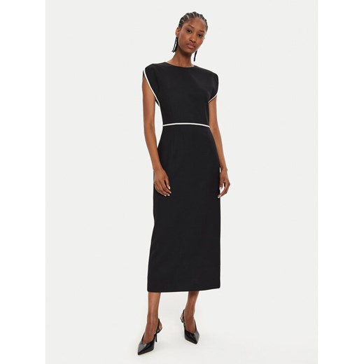 Boss Sukienka dzianinowa Detira 50524083 Czarny Slim Fit ze sklepu MODIVO w kategorii Sukienki - zdjęcie 182708120