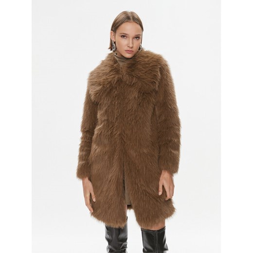 Pinko Futro Cattivik 102001 A18D Brązowy Regular Fit ze sklepu MODIVO w kategorii Futra damskie - zdjęcie 182708224