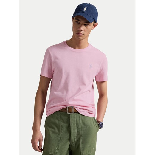Polo Ralph Lauren T-Shirt 710671438417 Różowy Slim Fit ze sklepu MODIVO w kategorii T-shirty męskie - zdjęcie 182708253