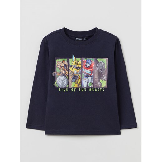 OVS Bluzka 1816130 Granatowy Regular Fit ze sklepu MODIVO w kategorii T-shirty chłopięce - zdjęcie 182708283