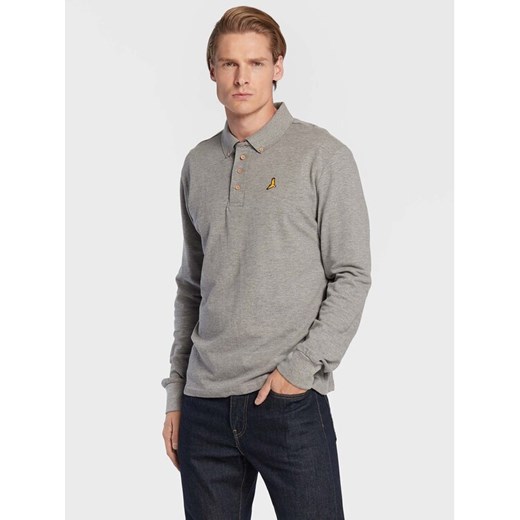 Brave Soul Polo MLT-412WASHINGTN Szary Slim Fit ze sklepu MODIVO w kategorii T-shirty męskie - zdjęcie 182708312
