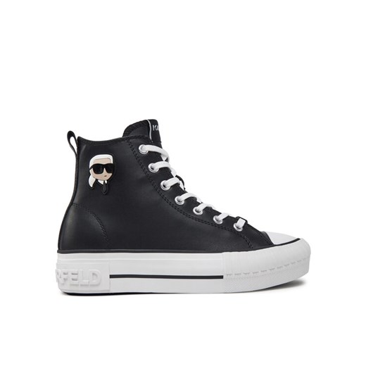 KARL LAGERFELD Trampki Kampus Max KL60445T Czarny ze sklepu MODIVO w kategorii Trampki damskie - zdjęcie 182708332