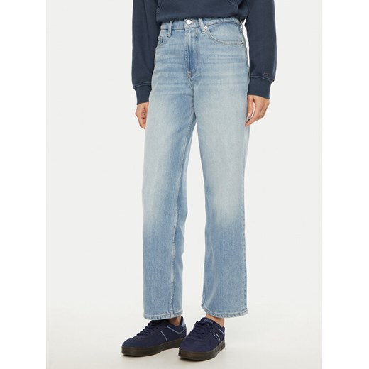 Tommy Jeans Jeansy Layla DW0DW19581 Niebieski Straight Fit ze sklepu MODIVO w kategorii Jeansy damskie - zdjęcie 182708343