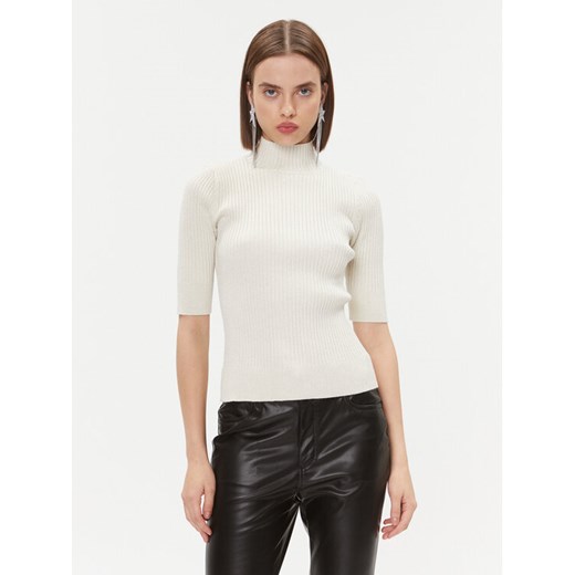 DKNY Sweter P3MSZBA9 Écru Regular Fit ze sklepu MODIVO w kategorii Swetry damskie - zdjęcie 182708374