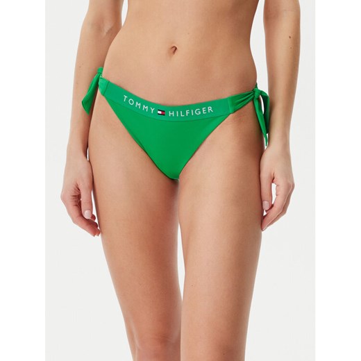 Tommy Hilfiger Dół od bikini UW0UW04497 Zielony ze sklepu MODIVO w kategorii Stroje kąpielowe - zdjęcie 182708434