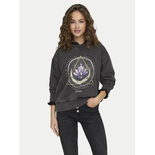 ONLY Bluza Lucinda 15340912 Szary Regular Fit ze sklepu MODIVO w kategorii Bluzy damskie - zdjęcie 182708450