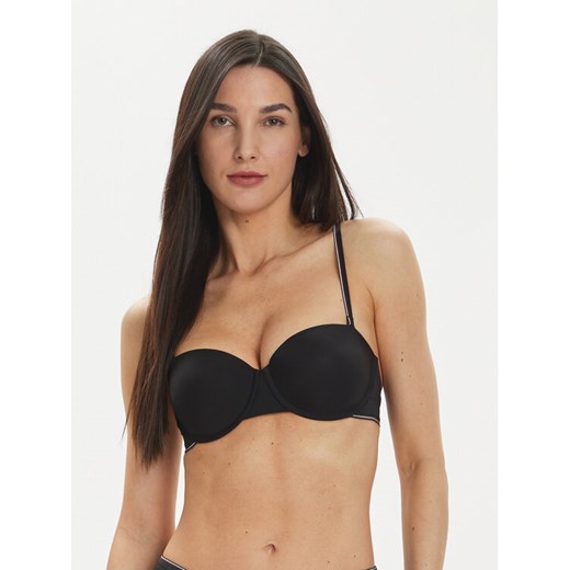 Tommy Hilfiger Biustonosz bardotka UW0UW04230 Czarny ze sklepu MODIVO w kategorii Biustonosze - zdjęcie 182708504