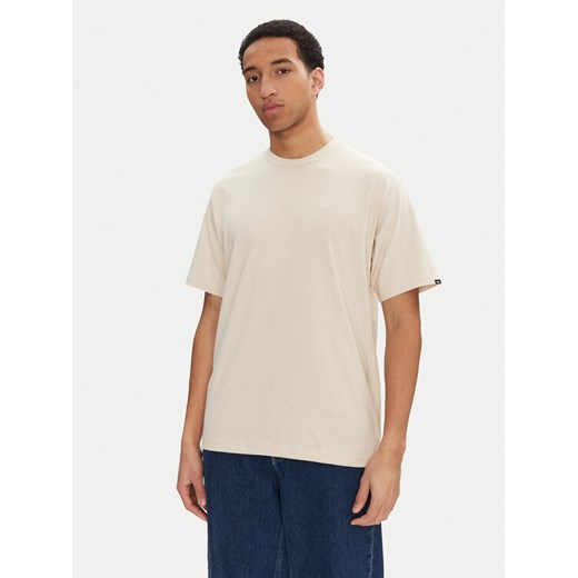 Vans T-Shirt Left Chest II VN000P1P Beżowy Loose Fit ze sklepu MODIVO w kategorii T-shirty męskie - zdjęcie 182708620