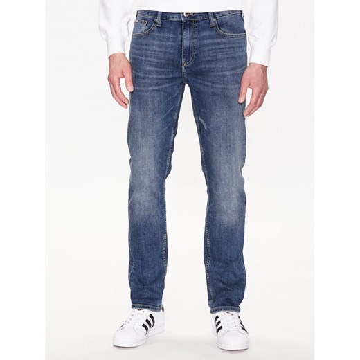 Lindbergh Jeansy 30-050002DAW Niebieski Slim Fit ze sklepu MODIVO w kategorii Jeansy męskie - zdjęcie 182708624