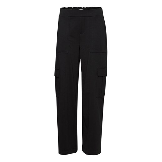 ICHI Spodnie materiałowe 20120199 Czarny Regular Fit ze sklepu MODIVO w kategorii Spodnie damskie - zdjęcie 182708651