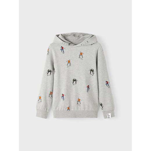 NAME IT Bluza 13205752 Szary Regular Fit ze sklepu MODIVO w kategorii Bluzy chłopięce - zdjęcie 182708732