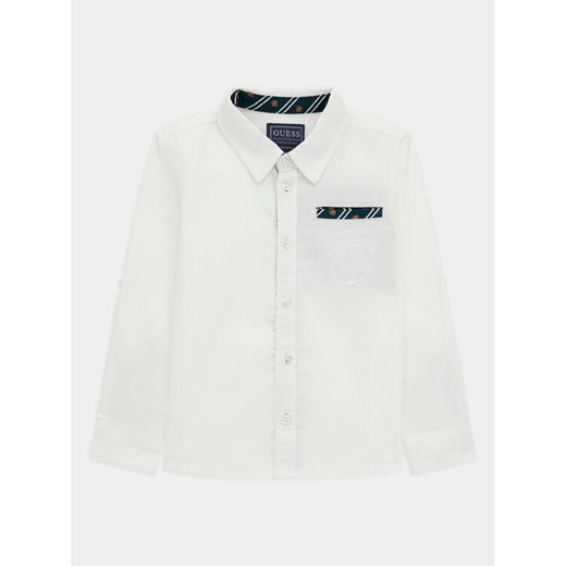 Guess Koszula N4RH04 W9CL0 Biały Regular Fit ze sklepu MODIVO w kategorii Koszule chłopięce - zdjęcie 182708810