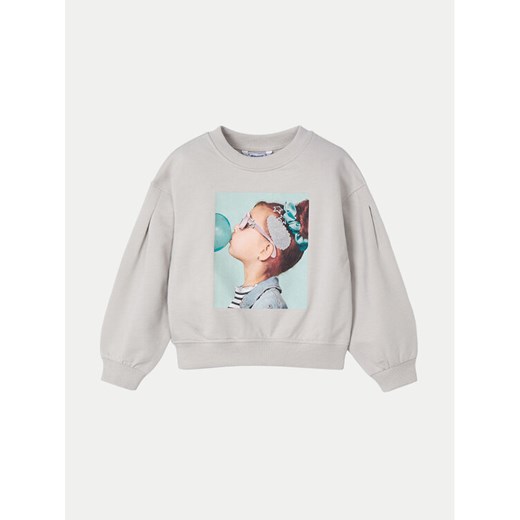 Mayoral Bluza 3401 Szary Regular Fit ze sklepu MODIVO w kategorii Bluzy dziewczęce - zdjęcie 182708833