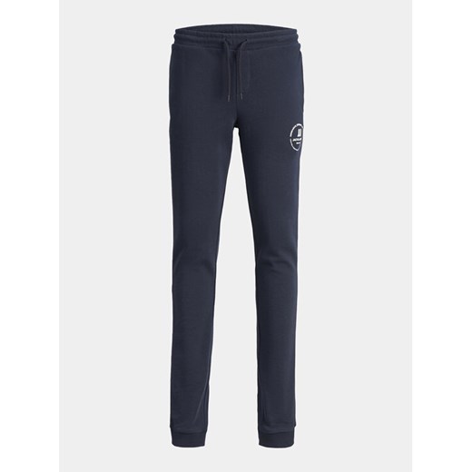 Jack&Jones Junior Spodnie dresowe Gordon 12249965 Granatowy Slim Fit ze sklepu MODIVO w kategorii Spodnie chłopięce - zdjęcie 182708842