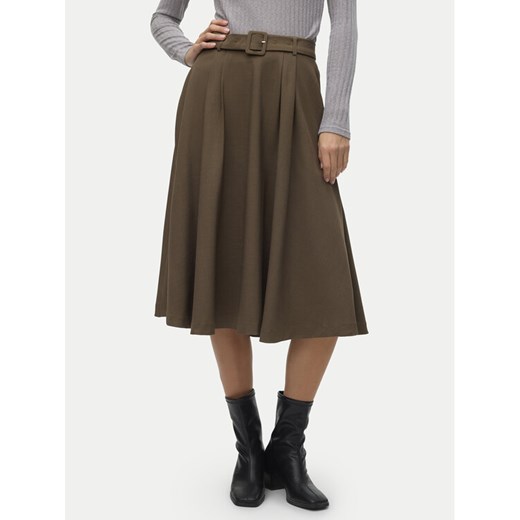 Vero Moda Spódnica trapezowa Tarisa 10318628 Brązowy Regular Fit ze sklepu MODIVO w kategorii Spódnice - zdjęcie 182708881