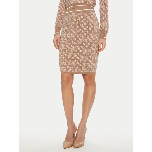 Guess Spódnica ołówkowa W4BD53 Z37K0 Beżowy Regular Fit ze sklepu MODIVO w kategorii Spódnice - zdjęcie 182708922