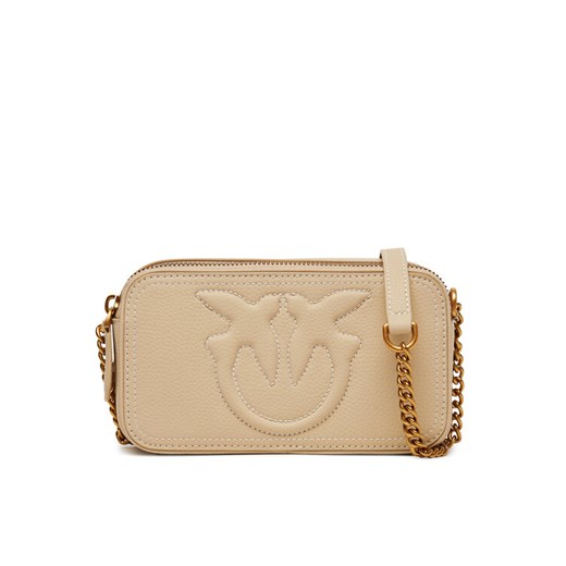 PINKO Torebka Carrie Camera Case Mini 103799 A1LF Beżowy ze sklepu MODIVO w kategorii Listonoszki - zdjęcie 182708940