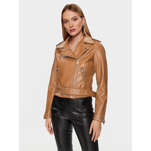 Glamorous Kurtka z imitacji skóry RL0522C Brązowy Regular Fit ze sklepu MODIVO w kategorii Kurtki damskie - zdjęcie 182709064