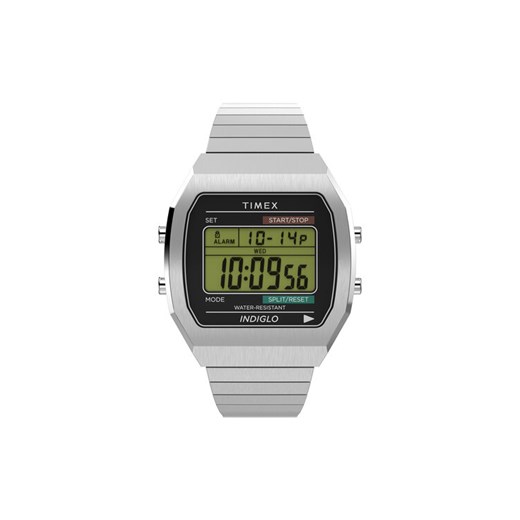 Timex Zegarek T80 TW2W47700 Srebrny ze sklepu MODIVO w kategorii Zegarki - zdjęcie 182709074