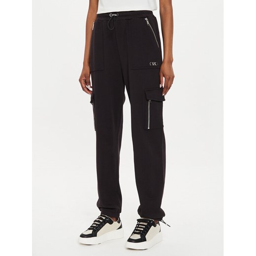 MICHAEL Michael Kors Joggery MT430P24MY Czarny Slouchy Fit ze sklepu MODIVO w kategorii Spodnie damskie - zdjęcie 182709144