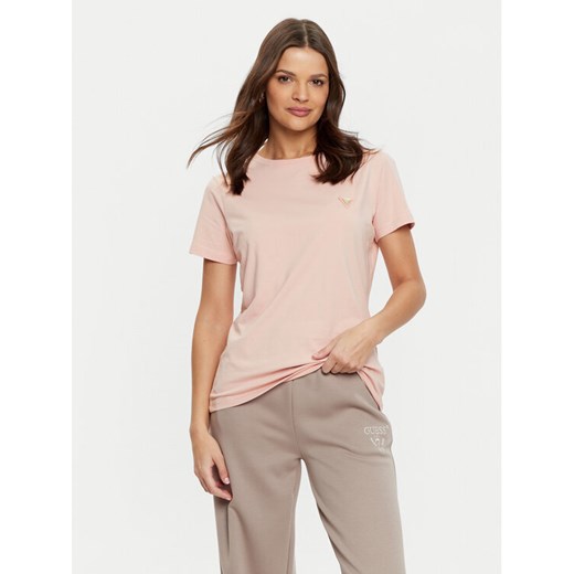 Guess T-Shirt V4YI09 J1314 Różowy Oversize ze sklepu MODIVO w kategorii Bluzki damskie - zdjęcie 182709170