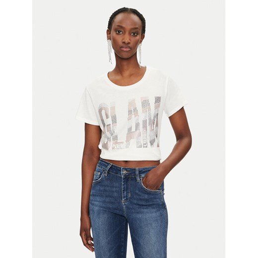 Liu Jo T-Shirt TF4205 JS923 Biały Regular Fit ze sklepu MODIVO w kategorii Bluzki damskie - zdjęcie 182709192