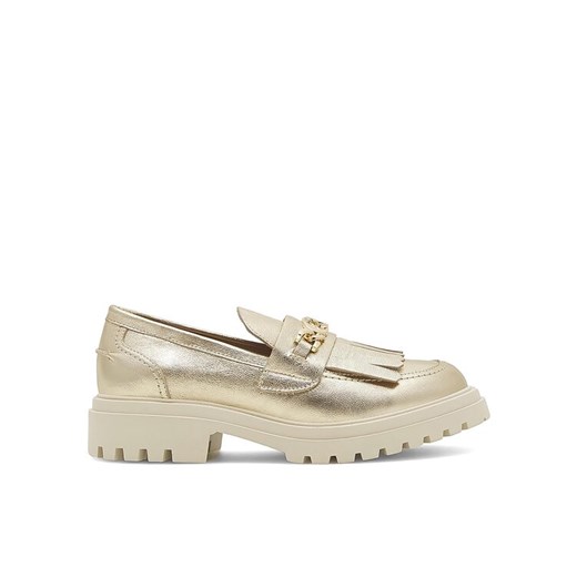 Eva Minge Loafersy ANGE-1018 Złoty ze sklepu MODIVO w kategorii Mokasyny damskie - zdjęcie 182709203