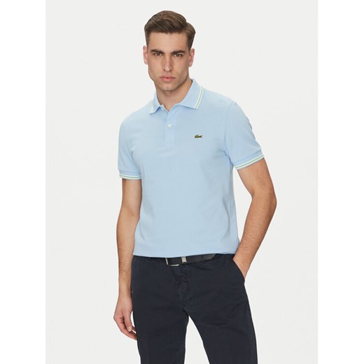 Lacoste Polo PH9875 Błękitny Regular Fit ze sklepu MODIVO w kategorii T-shirty męskie - zdjęcie 182709234