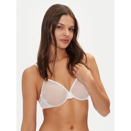Gossard Biustonosz z fiszbiną Glossies Sheer Moulded 6271 Biały ze sklepu MODIVO w kategorii Biustonosze - zdjęcie 182709240