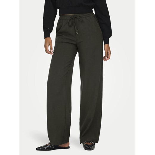 ONLY Spodnie materiałowe Ginny 15331492 Brązowy Wide Leg ze sklepu MODIVO w kategorii Spodnie damskie - zdjęcie 182709312