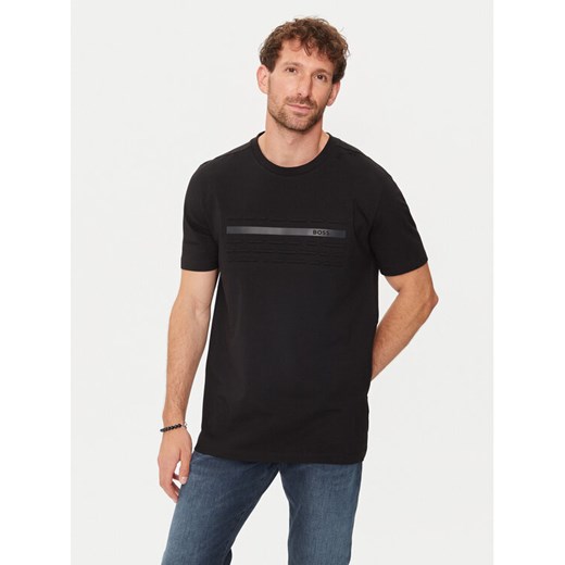 Boss T-Shirt Tee 4 50513010 Czarny Regular Fit ze sklepu MODIVO w kategorii T-shirty męskie - zdjęcie 182709332