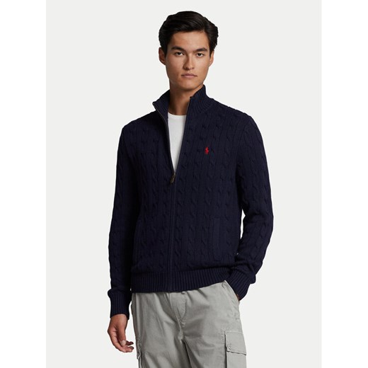 Polo Ralph Lauren Sweter 710899975001 Granatowy Regular Fit ze sklepu MODIVO w kategorii Swetry męskie - zdjęcie 182709354