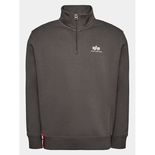Alpha Industries Bluza 108308 Szary Regular Fit ze sklepu MODIVO w kategorii Bluzy męskie - zdjęcie 182709381