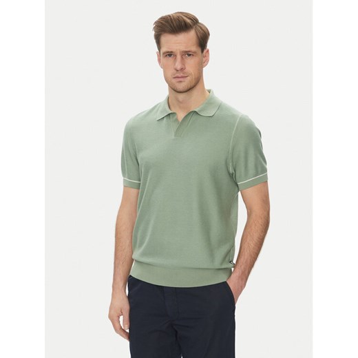 BOSS Polo H-Jianluca 50537654 Zielony Regular Fit ze sklepu MODIVO w kategorii Swetry męskie - zdjęcie 182709440