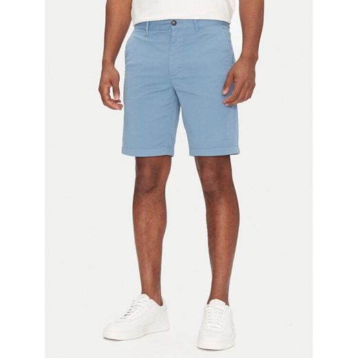 BOSS Szorty materiałowe Chino-Slim-Shorts 50536723 Niebieski Regular Fit ze sklepu MODIVO w kategorii Spodenki męskie - zdjęcie 182709472