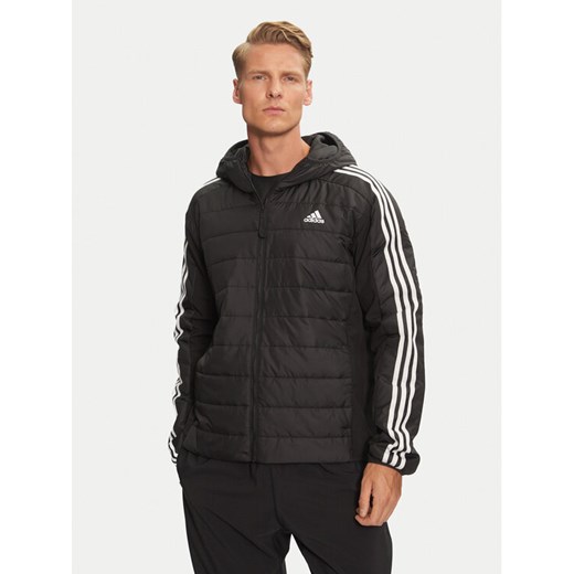 adidas Kurtka przejściowa Essentials 3-Stripes Hybrid IN7195 Czarny Regular Fit ze sklepu MODIVO w kategorii Kurtki męskie - zdjęcie 182709500