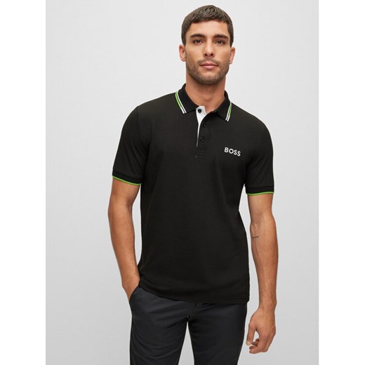 Boss Polo Paddy Pro 50469102 Czarny Regular Fit ze sklepu MODIVO w kategorii T-shirty męskie - zdjęcie 182709634